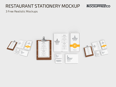Free Restaurant Stationery Mockup free freebie menu menus mockup mockups photoshop psd restaurant restaurant menu stationery template templates