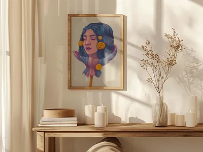 Candy Portrait graphic design