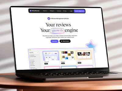 SaaS Website Landing Page Design animation branding cro design graphic design interface landing landing page landing page design minimal product design saas ui ui design uiux ux ux design website website design wiser review