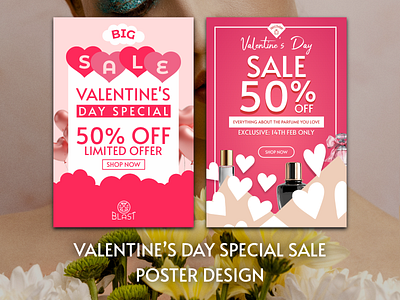 Valentine’s Day Special Sale Poster Design poster design