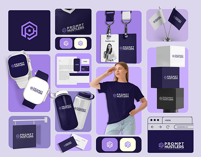 Logo Branding brand branding elegent graphic design latest logo media mockups modern professional software tech trend visual identity