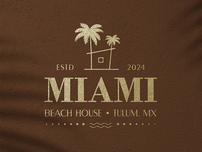 Logo & Branding Concept for “Miami Beach House” beach house beach house logo brand identity branding graphic designer house branding logo logo designer logo ideas logo identity logo maker logos mockups visual identity