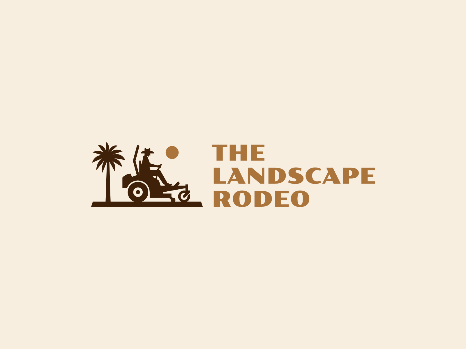Zero Turn Mower Logo agriculture farm farmer gardener landscape outdoor equipment zero turn mower