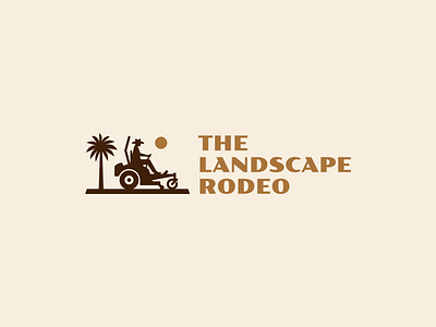 Zero Turn Mower Logo agriculture farm farmer gardener landscape outdoor equipment zero turn mower