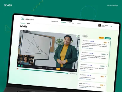 Online Learning Tutor Platform edtech education figma learning school ui ux web design