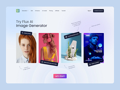 Concept of Landing Page for AI ai landing page web design