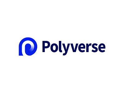 Polyverse – Modern Tech & Blockchain Logo Design blockchain logo crypto logo digital logo design finance logo futuristic logo gradient logo letter p minimal logo minimalist logo modern logo monogram logo p letter logo p lettermark p modern logo polyverse saas logo startup logo technology logo