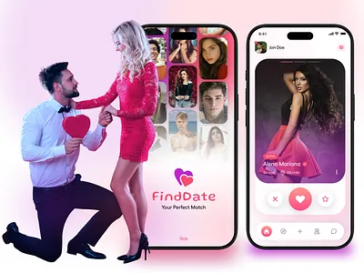 Gen Z Dating Mobile App dating app dating mobile ui genz dating ui graphic design latest dating app ui ux