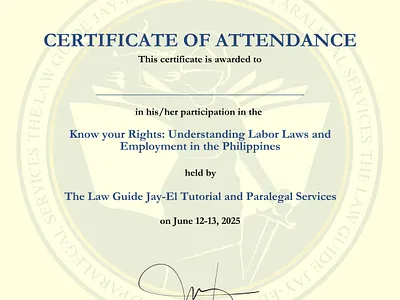 Client's approved certificate and invoice layout branding graphic design