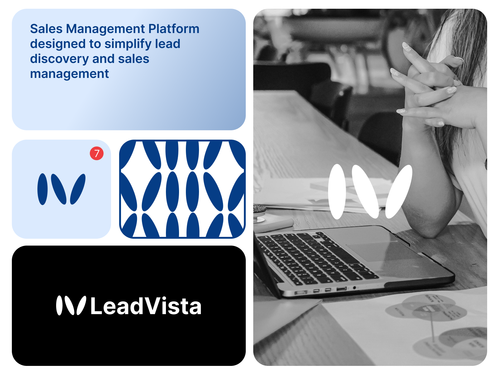 LeadVista Logo Design animation branding design logo motion graphics