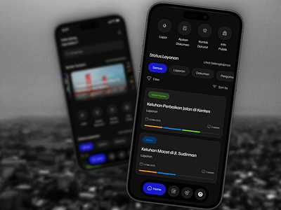 City Management App app city app management app mobile app palembang ui ui design uidesign uiux design user interface uxdesign