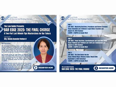 Client's approved webinar posters graphic design