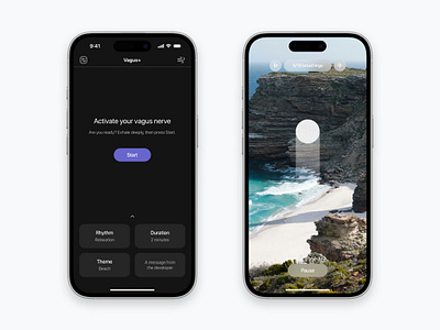 Beautiful Dark Theme animated animation app apple application buttons dark design gradient header home ios iphone light meditation mode screen shadow theme