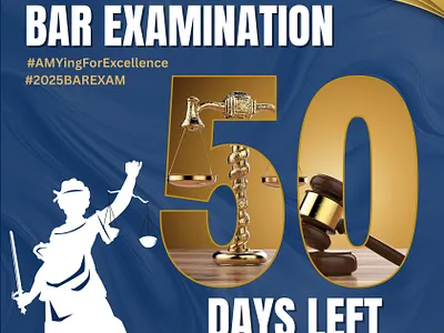 Days before BAR exam poster layouts graphic design