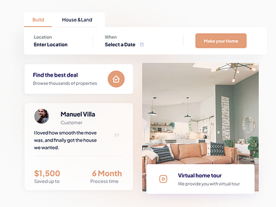 Real Estate Company Website Design & Development broker builders building clean design land landing page minimal new product design property real estate simple trendy ui design ux design web design website design