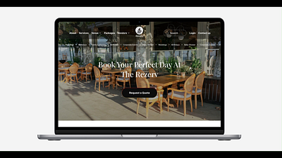 The Rezerv - Homepage for Restaurant Booking booking desktop figma landing page restaurant ui ux website