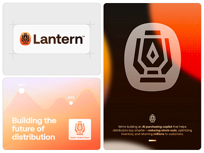 Lantern - Logo Design ai automate brand identity branding creative logo design data freelance logo design future glow jeroen van eerden lamb lantern light logo modern logo design pilot predict visual identity warmth