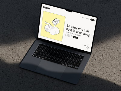 Nuu: Website concepts branding duties graphic design illustration laptop mockup nuu web webdesign website xyz