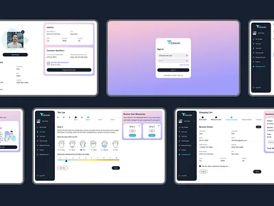 Healthcare Customer Portal figma healthcare ui ux web design