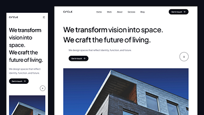 Circle - Architecture & Interior Studio 3d animation architecture branding design experience figma graphic design house interface interior design minimal modern portfolio sites studio ui ux visual design website