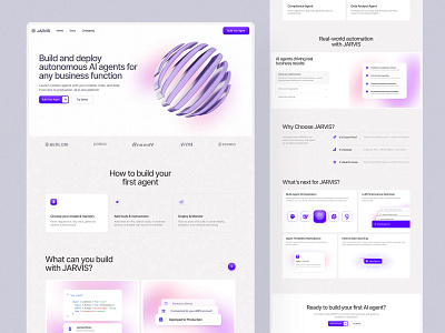 Open Platform for AI Agent Development design landing page ui web web design webdesign website