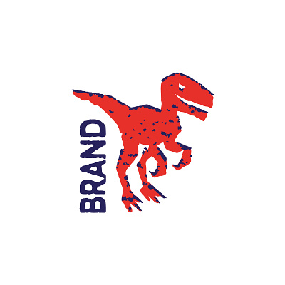 Predatory velociraptor logo dinosaur logo logotype rex tyrannosaurus velociraptor