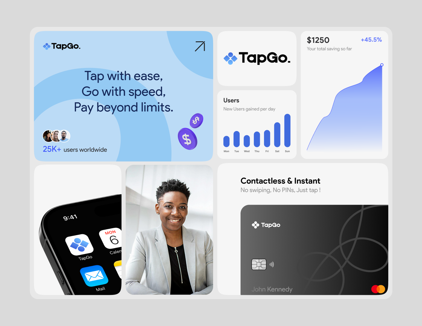 TapGo — Next-Gen Payment Experience branding design designinspo fintech graphic design logo minimaldesign mobile payment ui web