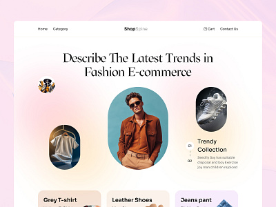 Fashion E-commerce Website – Hero Section UI apparel store website clothing brand landing page clothing ecommerce site ecommerce hero design ecommerce product showcase fashion collection page fashion ecommerce hero section fashion landing page design fashion website ui footwear ecommerce ui lifestyle ecommerce site men fashion website ui modern ecommerce design modern online store ui online fashion shop ui online shopping website retail fashion website trendy clothing landing page trendy fashion website women fashion store design
