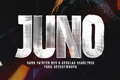JUNO - SVG & Regular athletic font bold bold condensed bold headliner display font hand painted font headline headliner juno svg regular magazine rough font sport font textured font