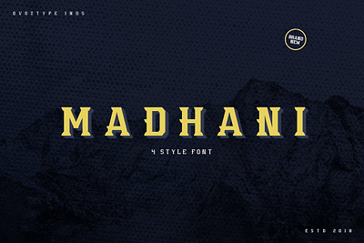 Madhani Font Family ( 50% off! ) display esports famil font madhani font family ( 50 off! ) sans sans serif sport vintage