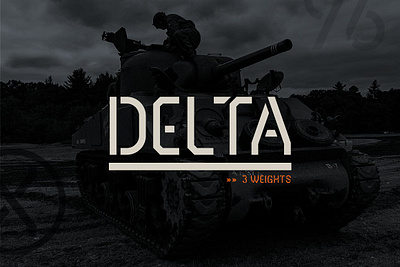 Delta Font cool font clean font delta font display font geometric font military font sans serif font stencil font