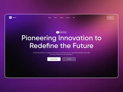 Hero Concepts Gradient Backgrounds ai animation gradient header design hero design saas design ui ux web design