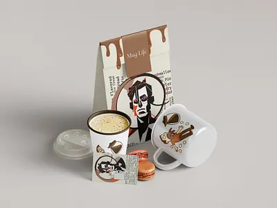 Branding package for a small coffee shop branding design graphic design logo