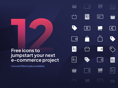 Free Icon Set design e commerce free freebies glucode icon set icons shopping ui ux