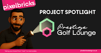 Project Spotlight: Prestige Golf Lounge golf branding golf lounge green and pink