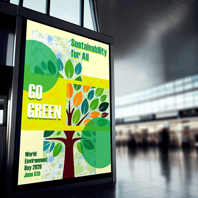 Sustainability For All - Poster Design Artefact advertisting artwork environment firefly generative ai graphic design illustration photoshop poster design sustainability