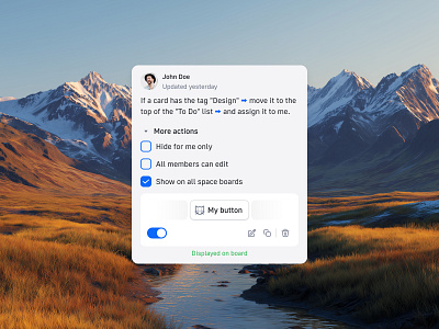 One-Click Task Automation inspiration productivity saas taskmanager ui ux