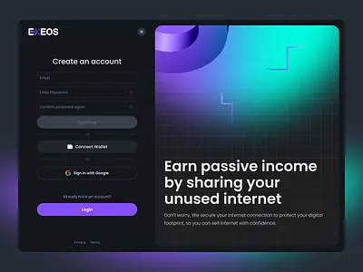 Web3 DePIN App Design blockchain clean design crypto design minimal ui ux web web3