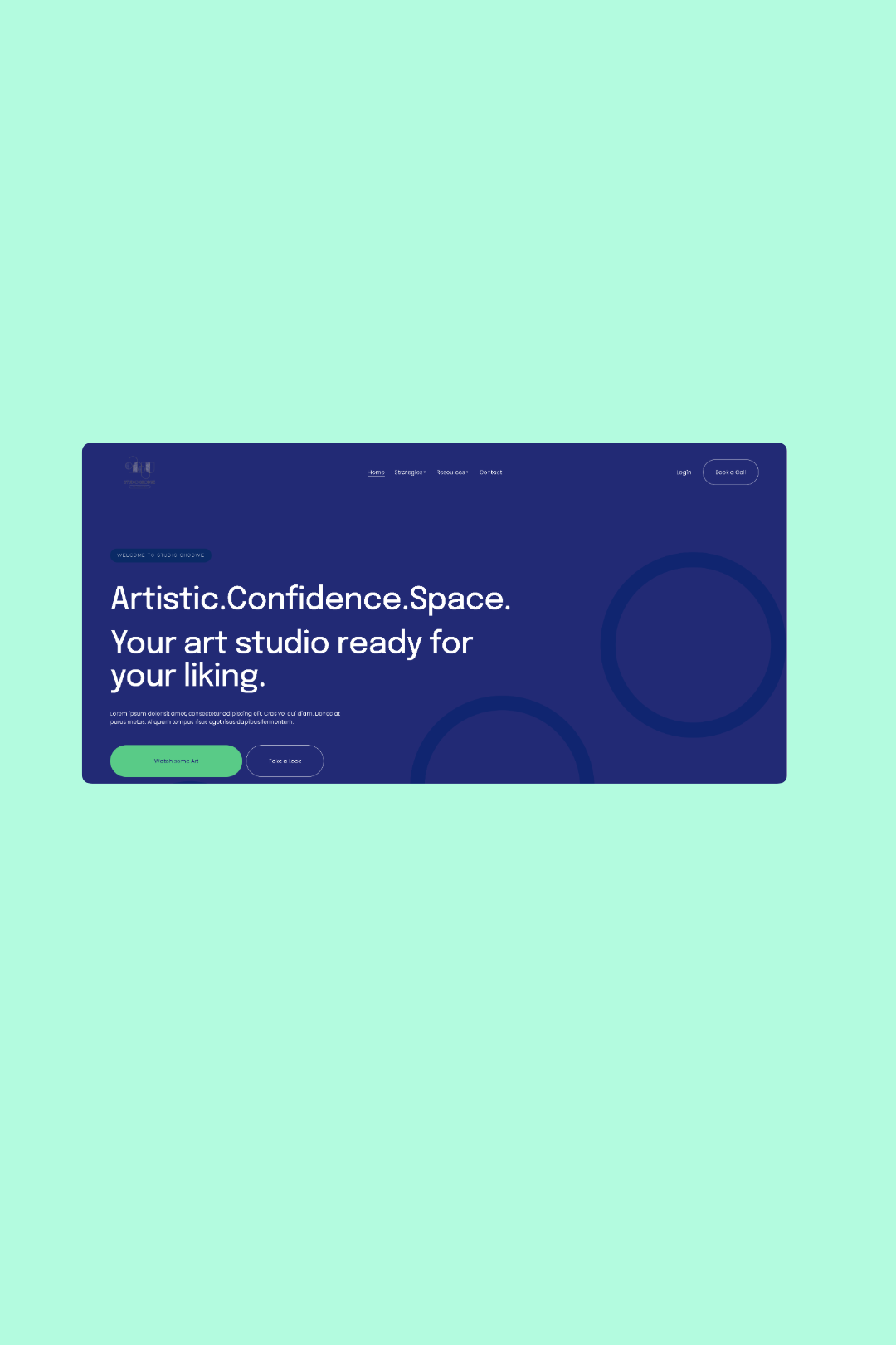 Studio Shodwe is a Squarespace Website created for an Art Agency branding design seo squarespace ui ux web design website