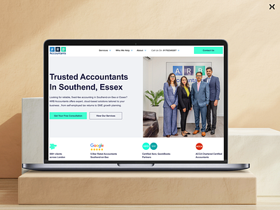 Accountants Website accountants accounting services accounting website branding clean design dribbble shot graphic design hero image taxes ui ux website