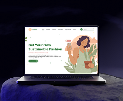 Eco Fashion Website - Modern UX/UI Design in Figma app design clean design ecommerce websit fashion website figma jfn landi landing page minimal ui mobile app design responsive design saas design ui ui design ux ux design web design website website design wordpress