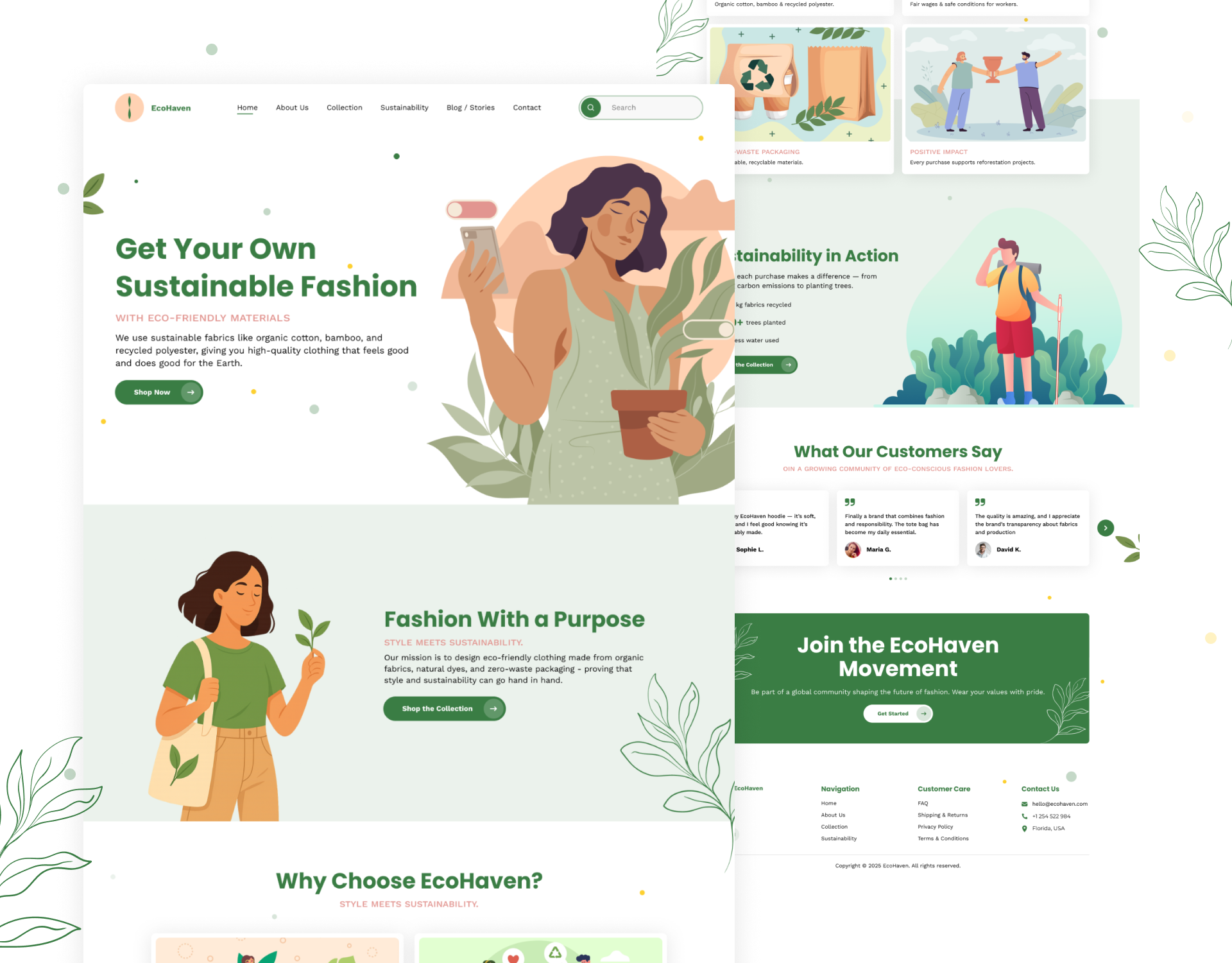 Example of Premium Landing Page Design Figma