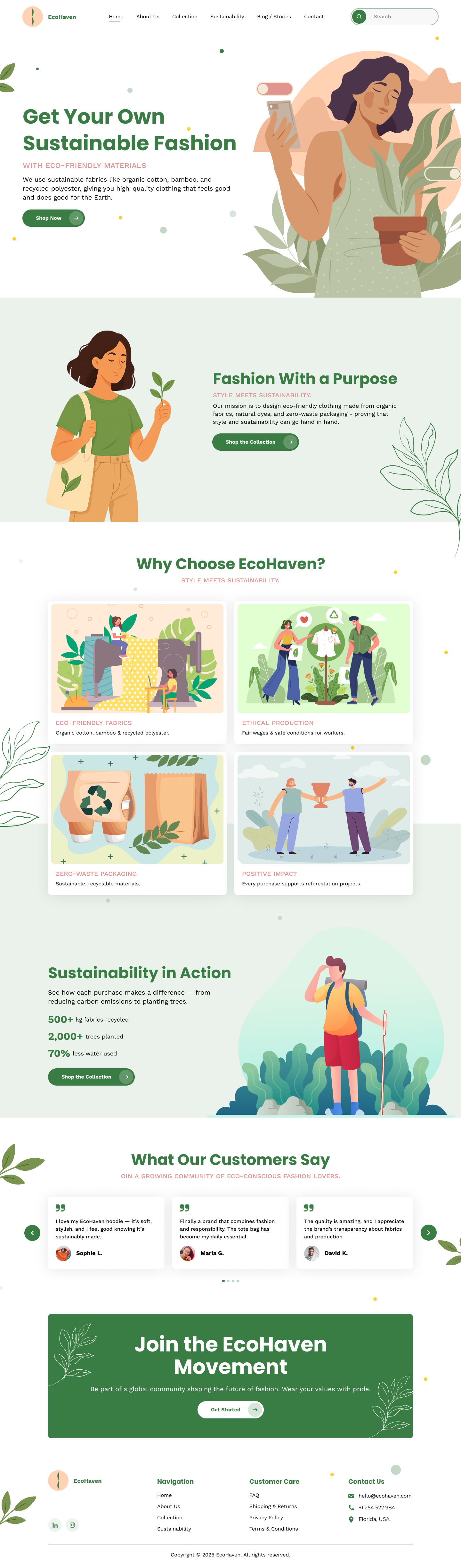 Example of Premium Landing Page Design Figma