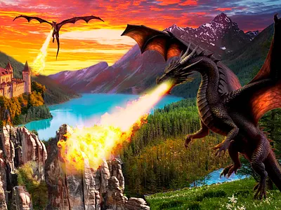 Dragons illustration