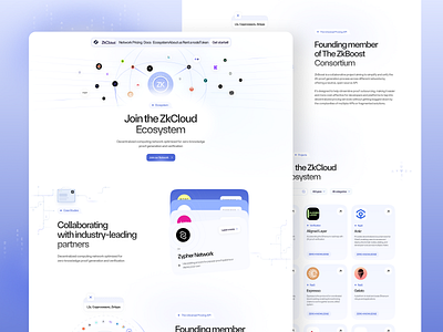 ZkCloud - Cloud Computing Landing Page b2b blockchain cloud storage crypto crypto landing page crypto trading crypto website design cryptocurrency decentralized defi finance fintech investment landing page saas server trading trading dashboard trading website design zk protocol