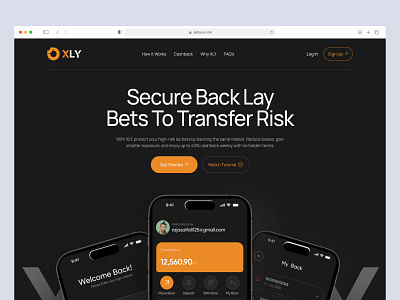 XLY Bets Landing page Design