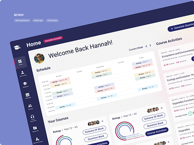 AI Assistant for Teachers ai edtech education figma mobile app ui ux web app web design