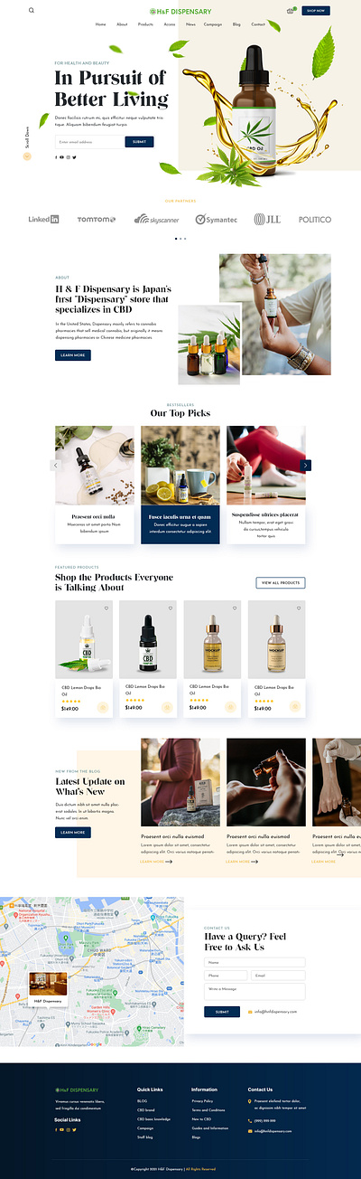 CBD Products Online Store – UI/UX Design branding graphic design logo ui
