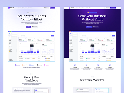 Websoft SaaS Website Template user interface