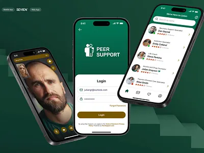 Mental Health Care chat consulting figma mobile app ui ux video